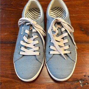 Taos Footwear Blue Canvas Sneakers